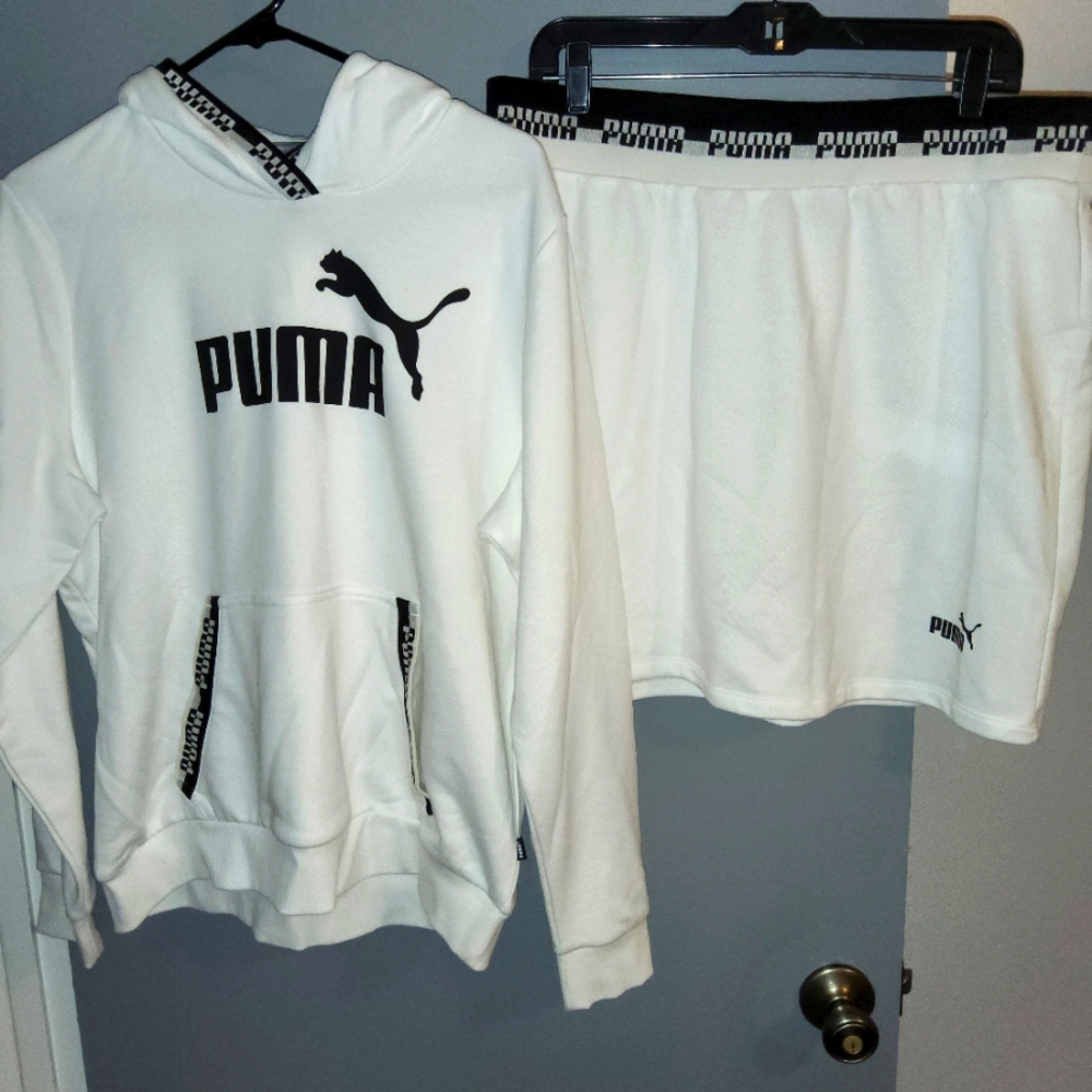 Puma Essentials Long Sleeve Hoodie & Matching Skirt